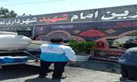 پایش بهداشتی مراکزاسکان و مواکب در رباط‌کریم به مناسبت تشییع پیکر مطهر رهبرشهید