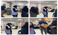 برگزاری گشت مشترک بهداشتی ، درمانی و نظارتی از آرایشگاه های زنانه و مردانه سطح شهرستان رباط کریم