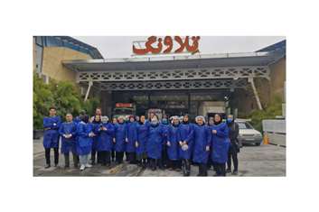 بازدید بانوان ستاد شبکه بهداشت و درمان رباط کریم  از کارخانه تلاونگ